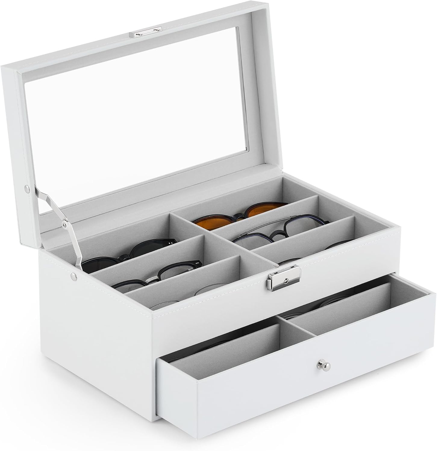 CO-Z Sunglasses Organizer with 12 Slots for Stylish Storage
