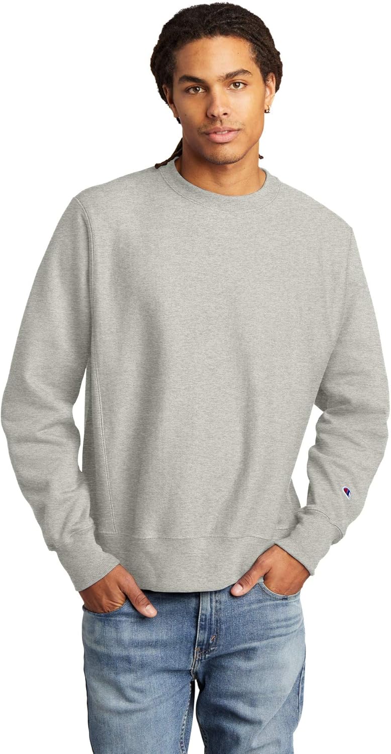 Champion Men's Reverse Fleece Crew - Athletic Comfort