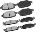 cciayu Ceramic Front Rear Brake Pad Set - Quiet, Long Life