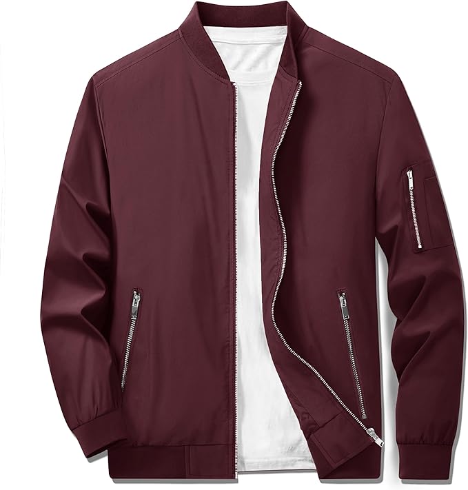 TACVASEN Men's Lightweight Jacket for Spring and Fall Wear