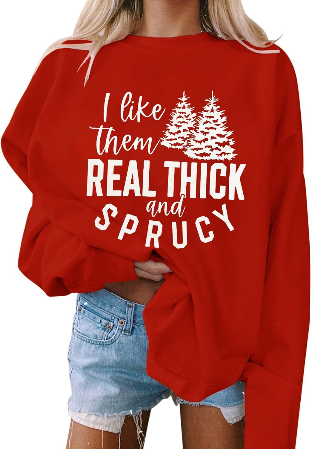 Cozy Christmas Tree Sweatshirt by AIIWEIS