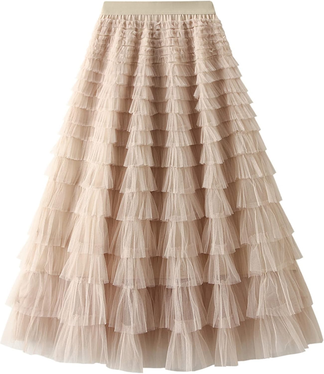 Dirholl Women's A-Line Fairy Patterned Tulle Midi Skirt Review
