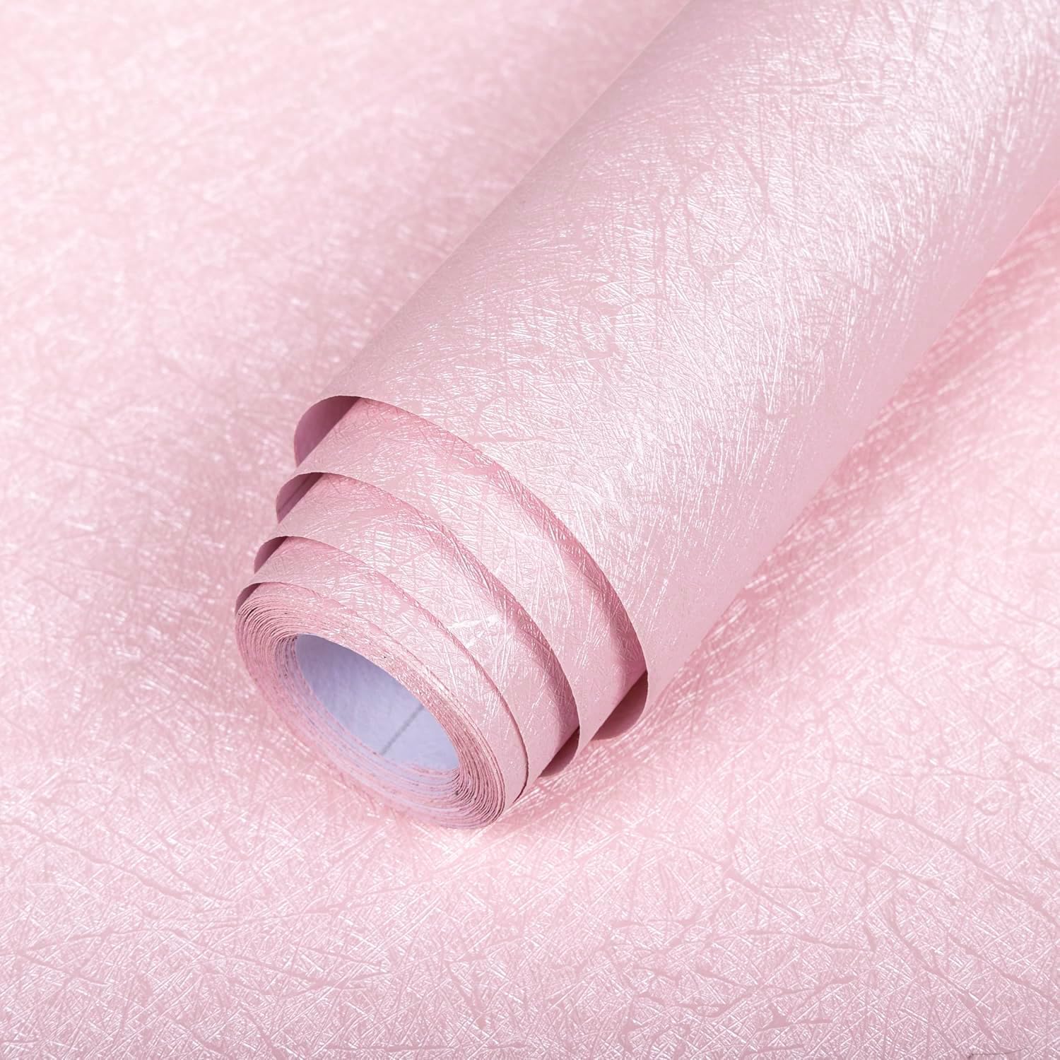 Pink Peel and Stick Self Adhesive Wallpaper for Easy Updates