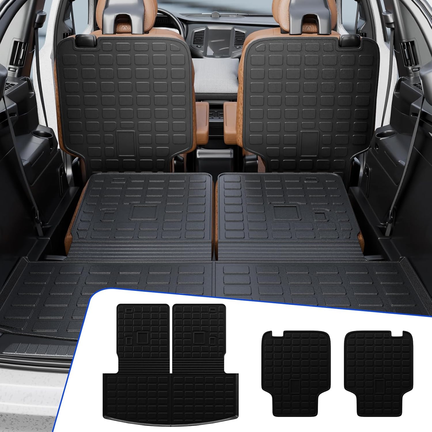 Rongtaod Cargo Mat for 2020-2025 Ford Explorer 6 Seats