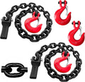 Grade 80 Trailer Safety Chain 36 in 2-Pack - Heavy-Duty Towing