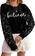 VILOVE Sparkly Christmas Sweater - Festive Comfort!