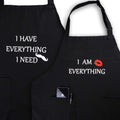 YIKA I AM EVERYTHING Apron Couples Set - Waterproof Couples Aprons