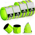 Reflective Running Bands 6-Pack - High Visibility Safety Gear