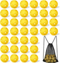 36 Pack Plastic Baseball Practice Balls with Drawstring Bag