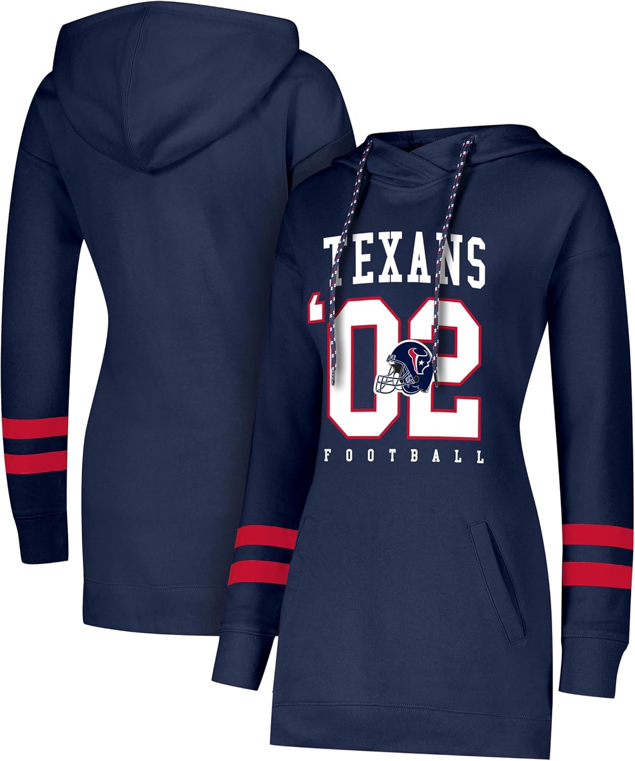 Ultra Game Women's Tunic Hoodie Pullover Sweatshirt for Fans