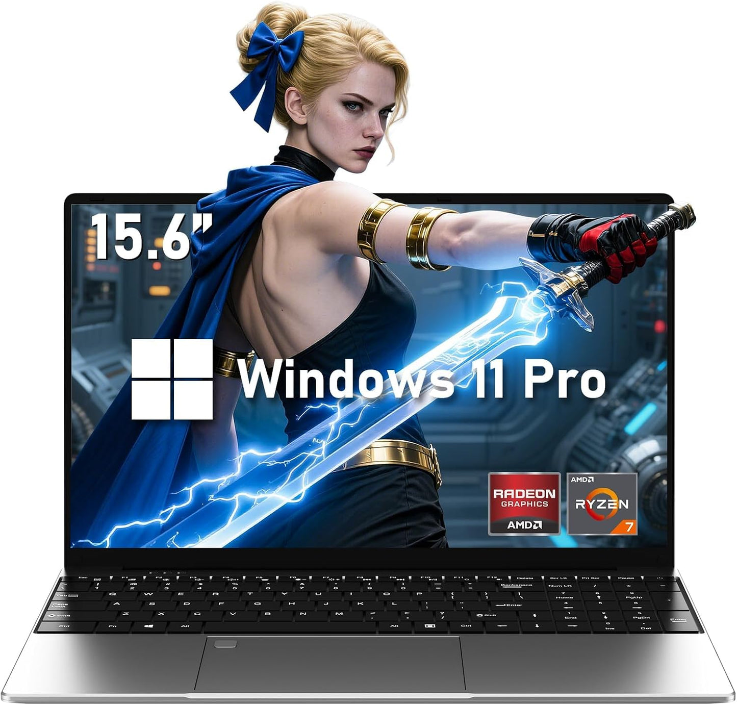 Gaming Laptop with Ryzen 7 5700U, 32GB RAM, 1TB SSD