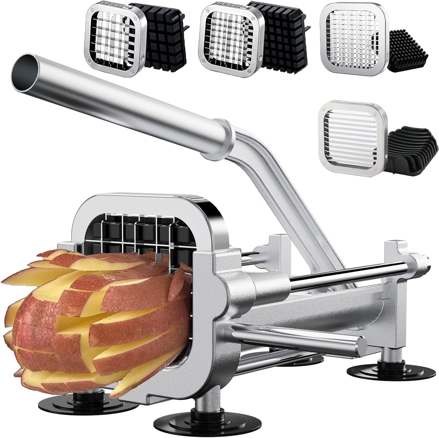 French Fry Cutter with Apple Slicer for Perfectly Cut Fries