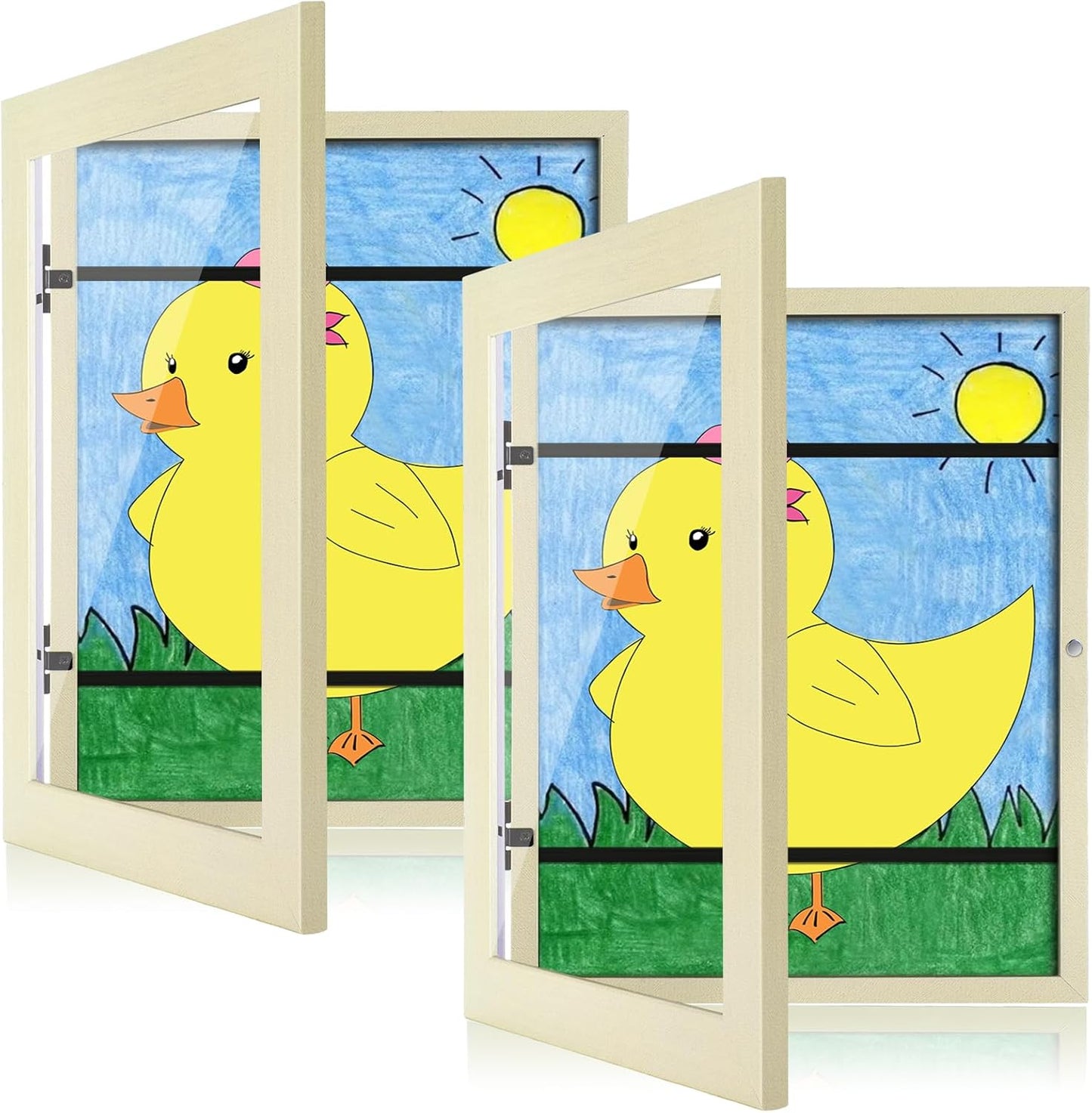 Kids Art Frames for 9x12 Artwork Display and Storage Solution