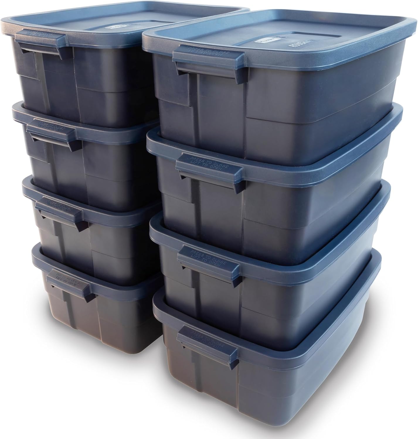 Rubbermaid Roughneck Tote 10 Gal Storage Bins for Versatile Use