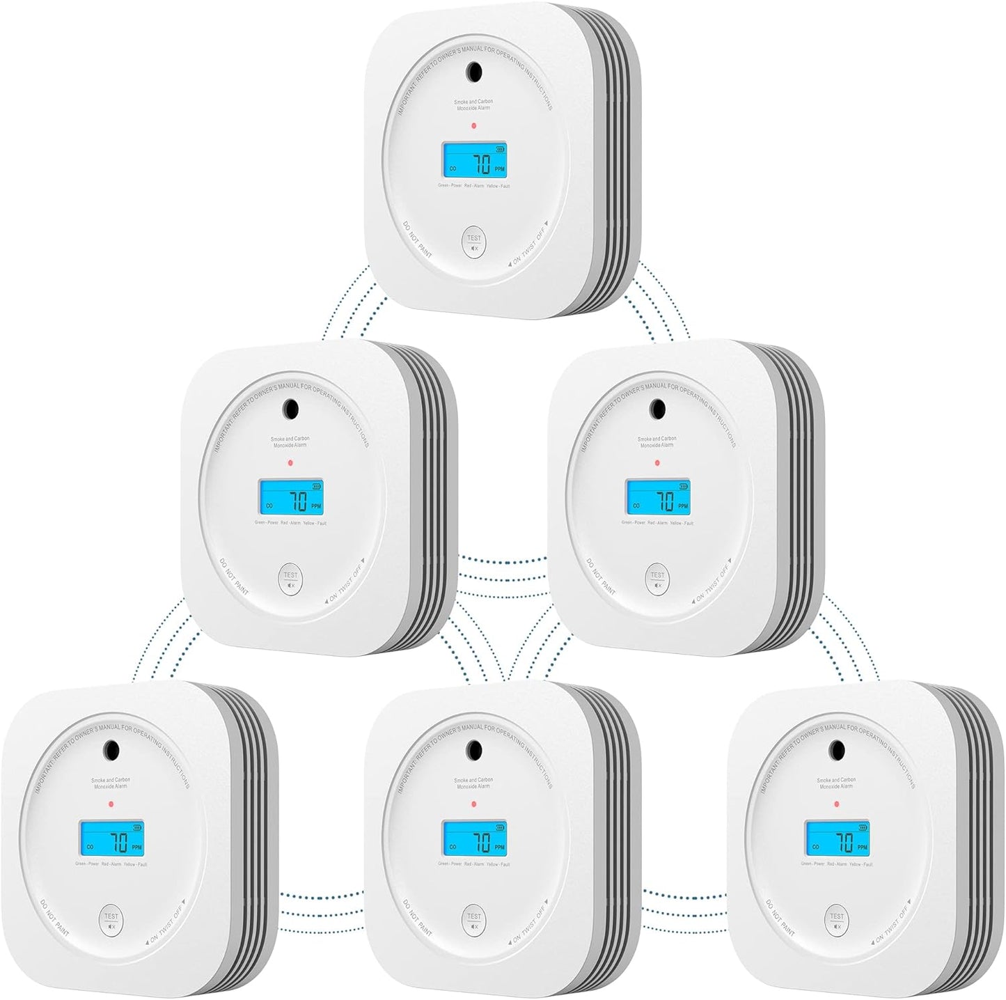 AEGISLINK Interlinked Smoke and Carbon Monoxide Detector Combo
