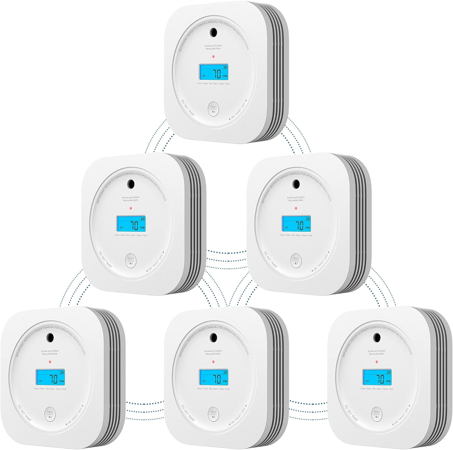 AEGISLINK Interlinked Smoke and Carbon Monoxide Detector Combo