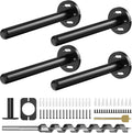 4pcs Wall Shelf Brackets Heavy Duty Invisible Floating Shelf Bracket