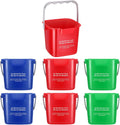 Roshtia 6 Pcs 3 Quart Cleaning Bucket Set - Compact Sanitizing Pails