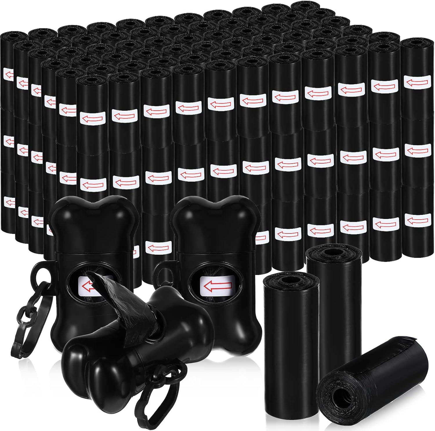 Teling 3000 Count Dog Poop Bags with Dispensers for Easy Use