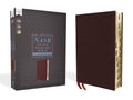 NASB Thinline Bible Large Print Bonded Leather Burgundy - Readable