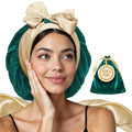 Real Silk Bonnet for Sleeping Women - Breathable Night Hair Wrap