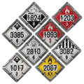 Numer-All Aluminum Flip File Placard Set for Hazmat Compliance