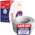 Cat6 500FT Solid Cable 23AWG CCA 550MHz - Bulk Ethernet