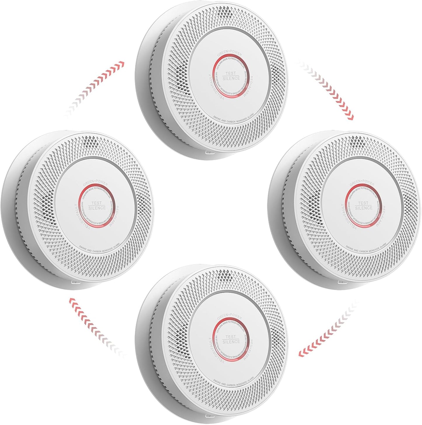 SITERWELL Smoke and Carbon Monoxide Detector with 10-Year Battery