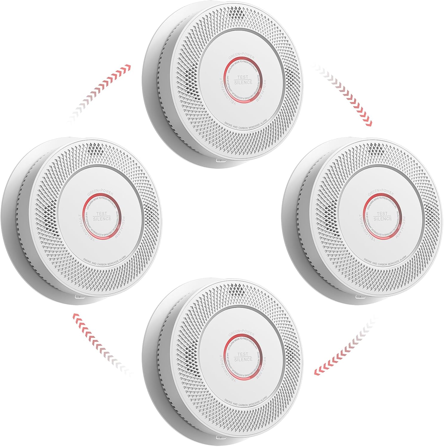 SITERWELL Smoke and Carbon Monoxide Detector with 10-Year Battery