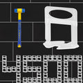 Pro-Grade 1/32ft Tile Leveling System Clips 4500pcs - Precise Lippage
