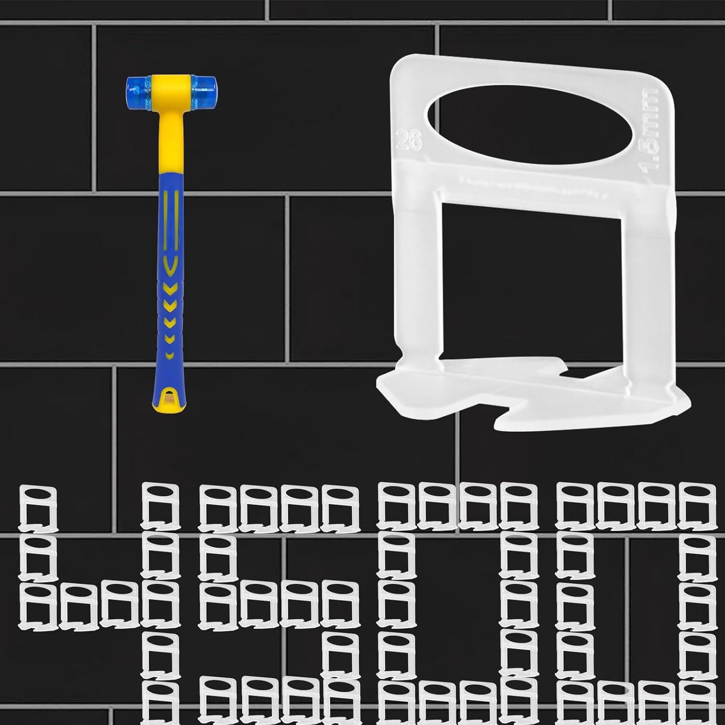 Pro-Grade Tile Leveling System Clips for Precision Installation