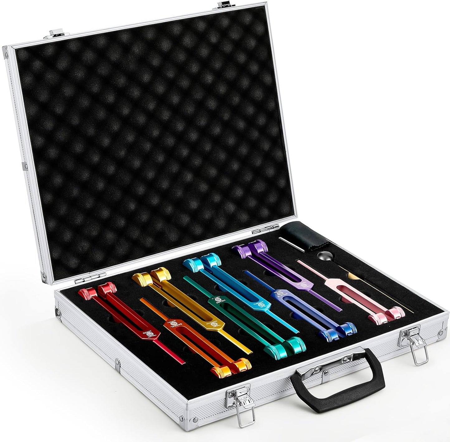 Chakra Tuning Fork Set for Healing with Accessories Included