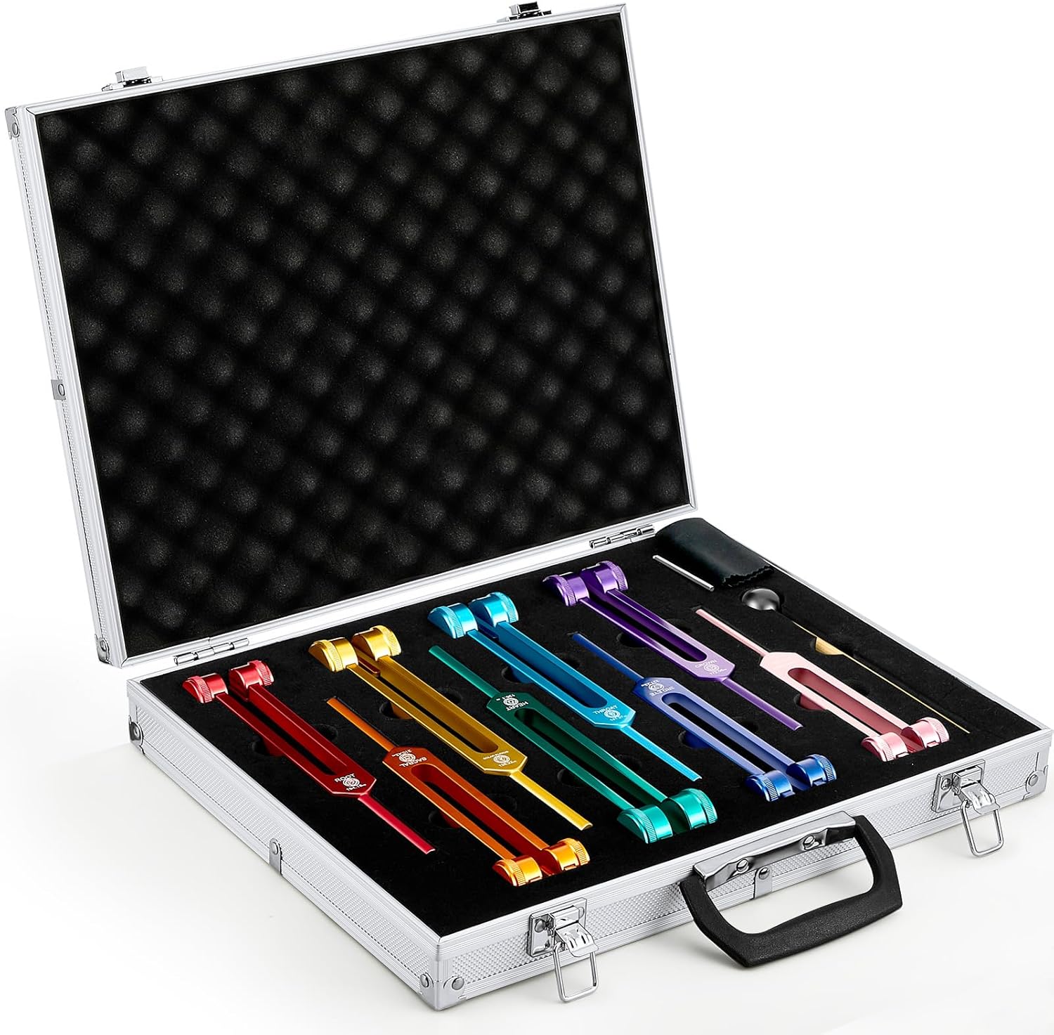 Chakra Tuning Fork Set for Healing with Accessories Included