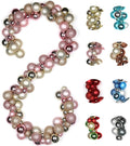 6 FEET Christmas Ball Garland Ornaments - Shatterproof Champagne Gold