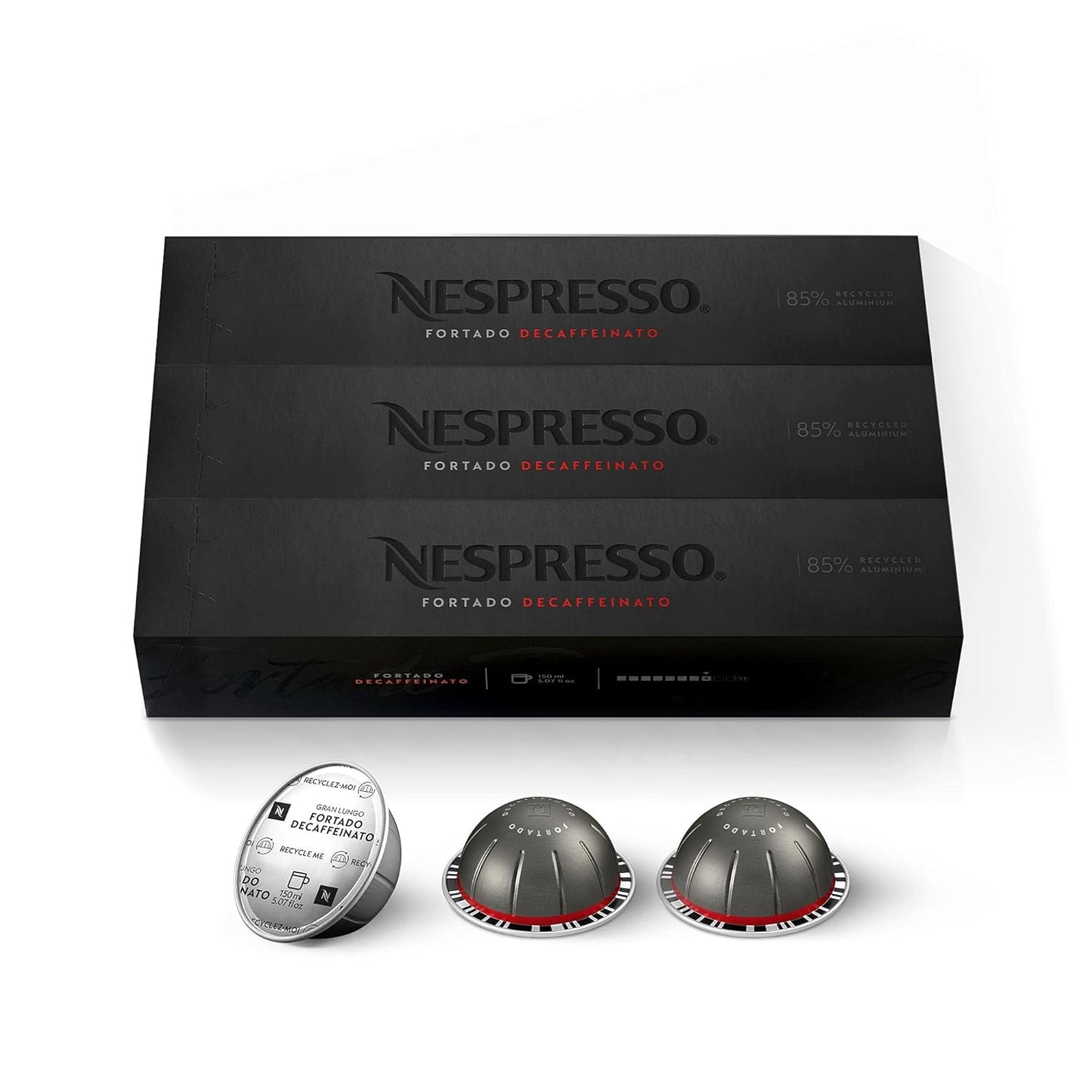 Nespresso Vertuo Fortado Decaffeinato Gran Lungo Coffee Pods
