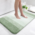 Bathroom Rug Mat 36x24 Sage Green - Plush Microfiber Bath Mat