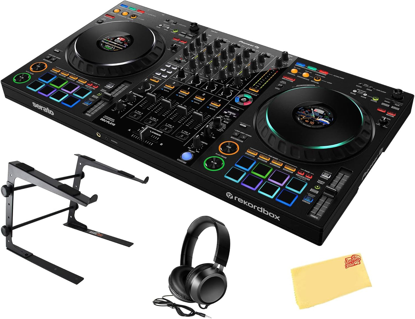 Pioneer DDJ-FLX10 DJ Controller with Essential Accessories