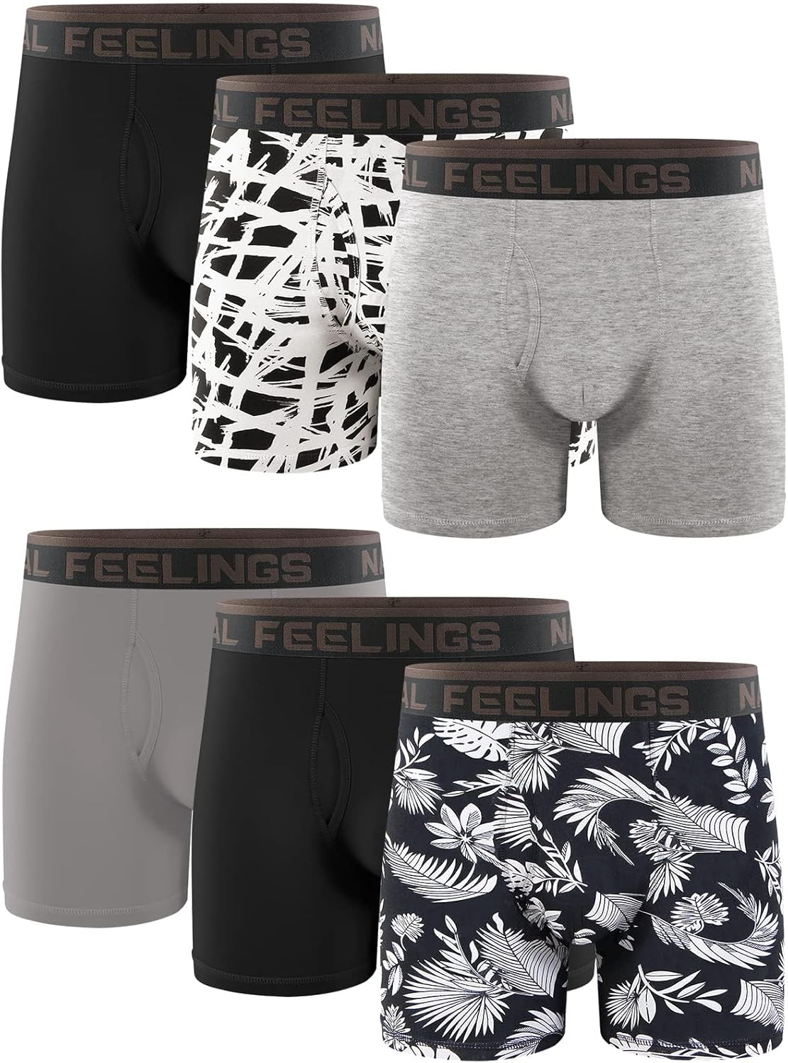 Natural Feelings Boxer Briefs for Men - Soft Cotton Comfort