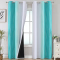 Ombre Blackout Curtains for Living Room and Bedroom 84 Inches