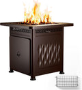 EAST OAK 28 in Outdoor Propane Fire Pit Table - 52,000 BTU Heat