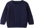 Curipeer Baby Cable Knit Sweater Long Sleeve Pullover - Warm, Soft Fit