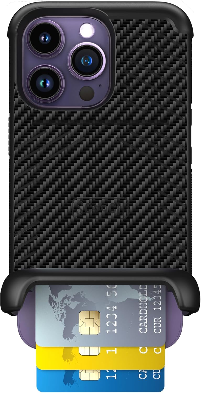 Scooch iPhone 14 Pro Case with Card Holder and Kickstand
