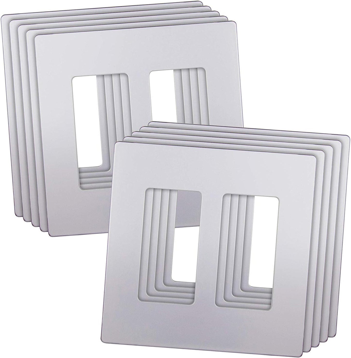 ENERLITES Elite Series Screwless Decorator Wall Plate for Safety