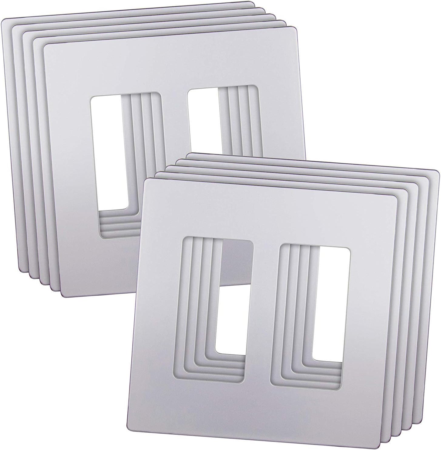 ENERLITES Elite Series Screwless Decorator Wall Plate for Safety