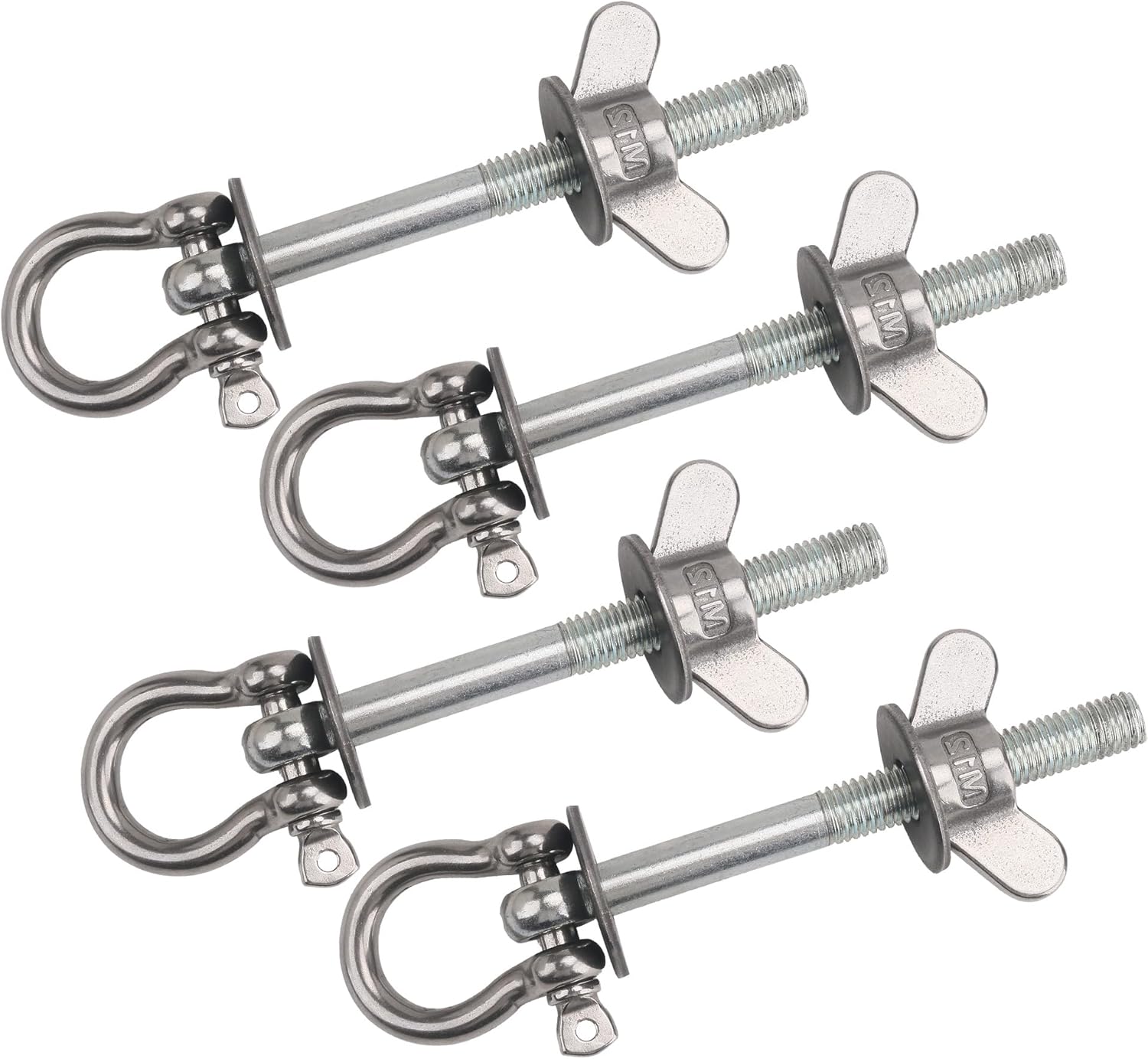 Versatile Resistance Band Hooks - Set of 4