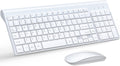 TopMate Ultra Slim Wireless Keyboard and Mouse Set - Silent, Compact, and Ready to Use!