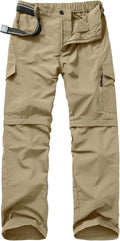 Mens Hiking Pants Quick Dry Lightweight Convertible Zip Off - Trek