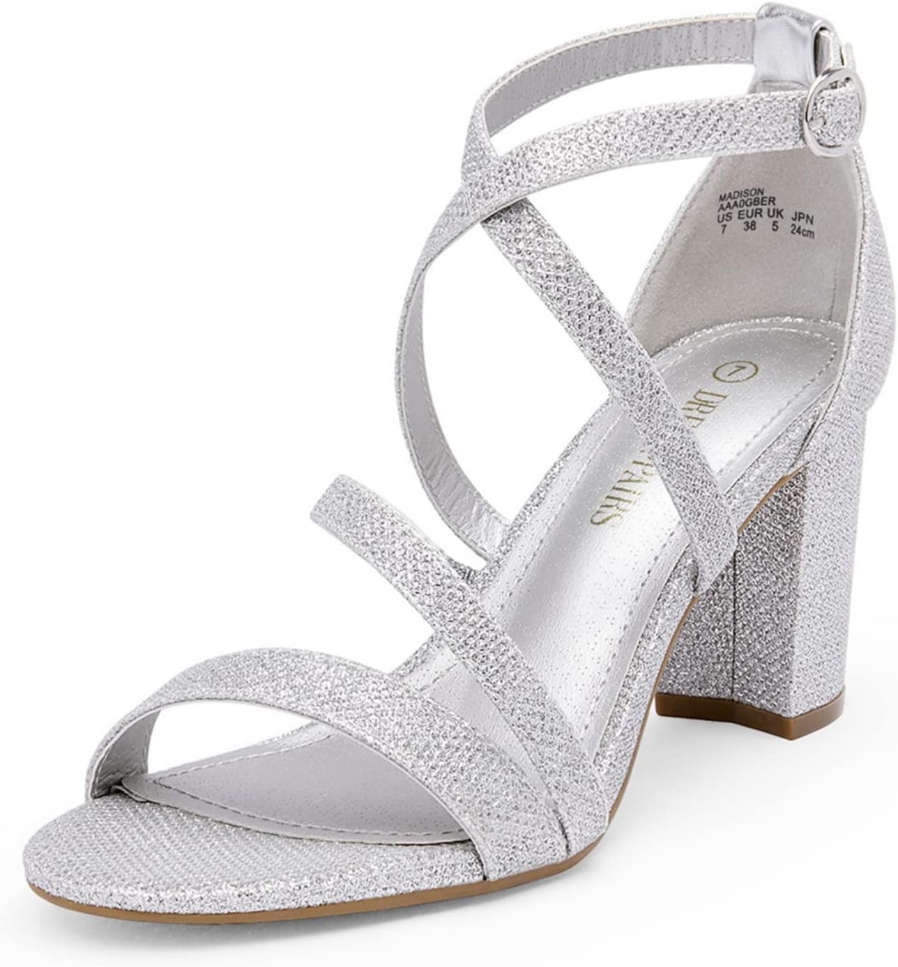 DREAM PAIRS Womens Ankle Strap Dress Pump Low Chunky Heel Sandals