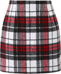Fall Plaid Skirt High Waist Bodycon Mini Skirt - Classic Casual Fit