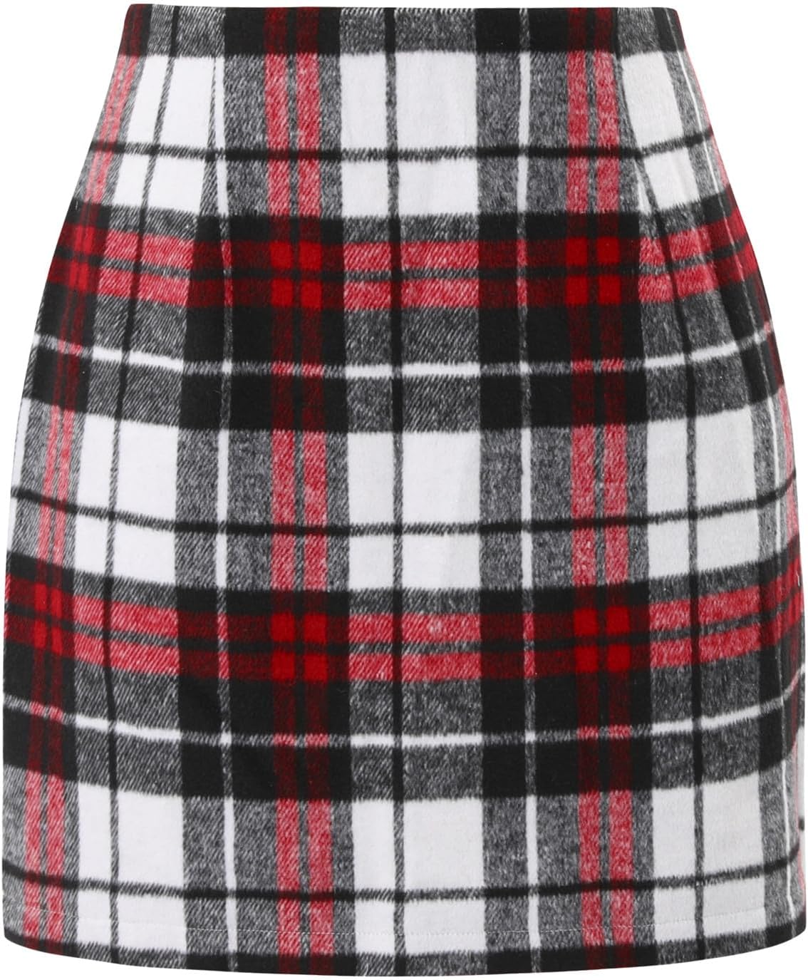 onlypuff Fall Plaid Skirts for Women High Waist Mini Skirt